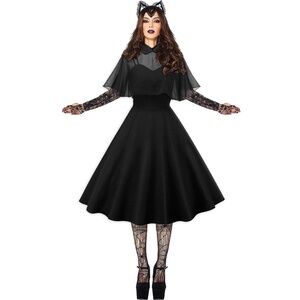 Gothic Knee Length Dress